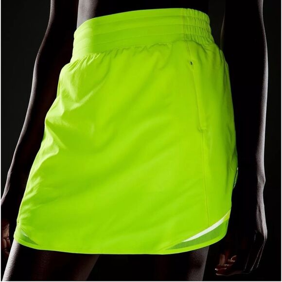 Lululemon Hotty Hot High-Rise Skirt *Long Highlight Yellow - Picture 6 of 9